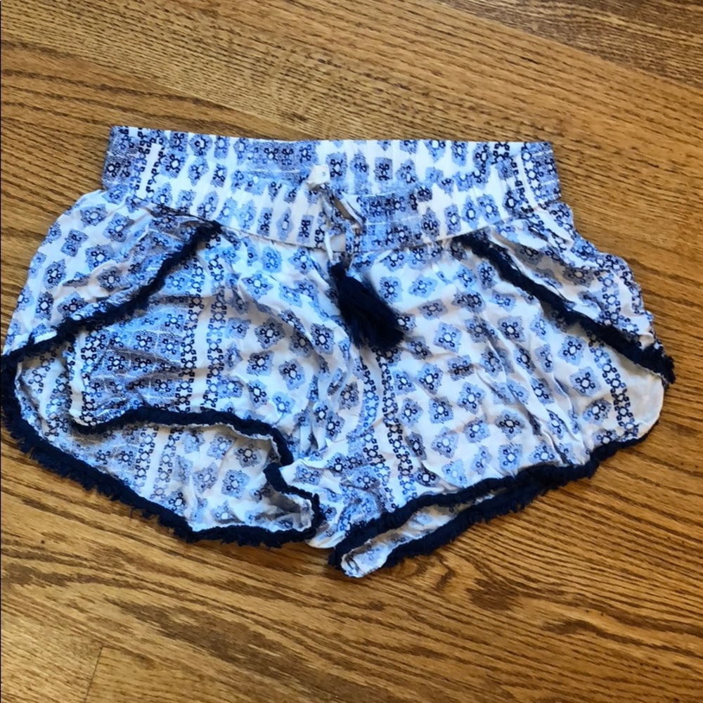 Blue and White Shorts